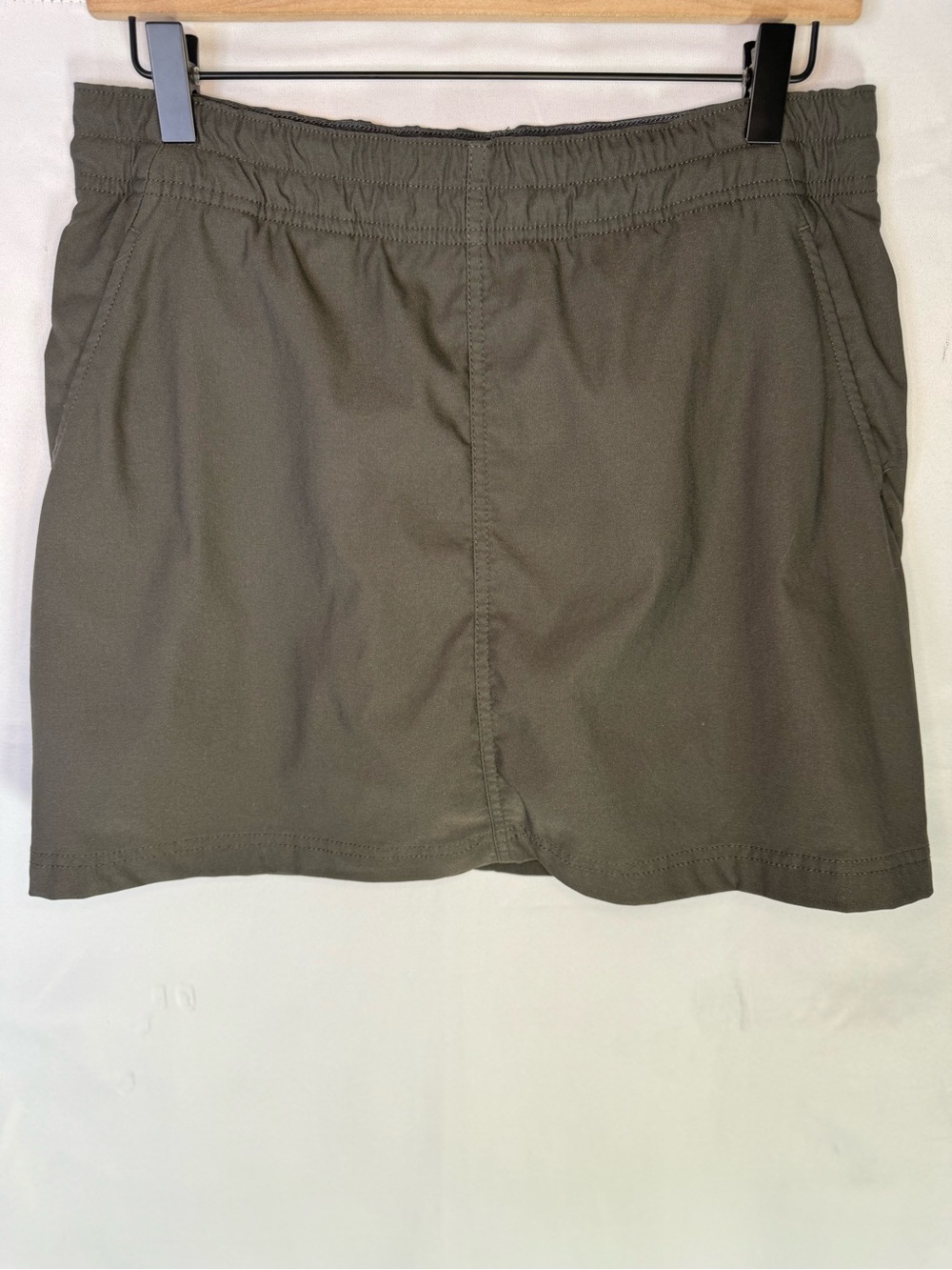 Prana - Olive Green Drawstring Athletic Skort - Size M